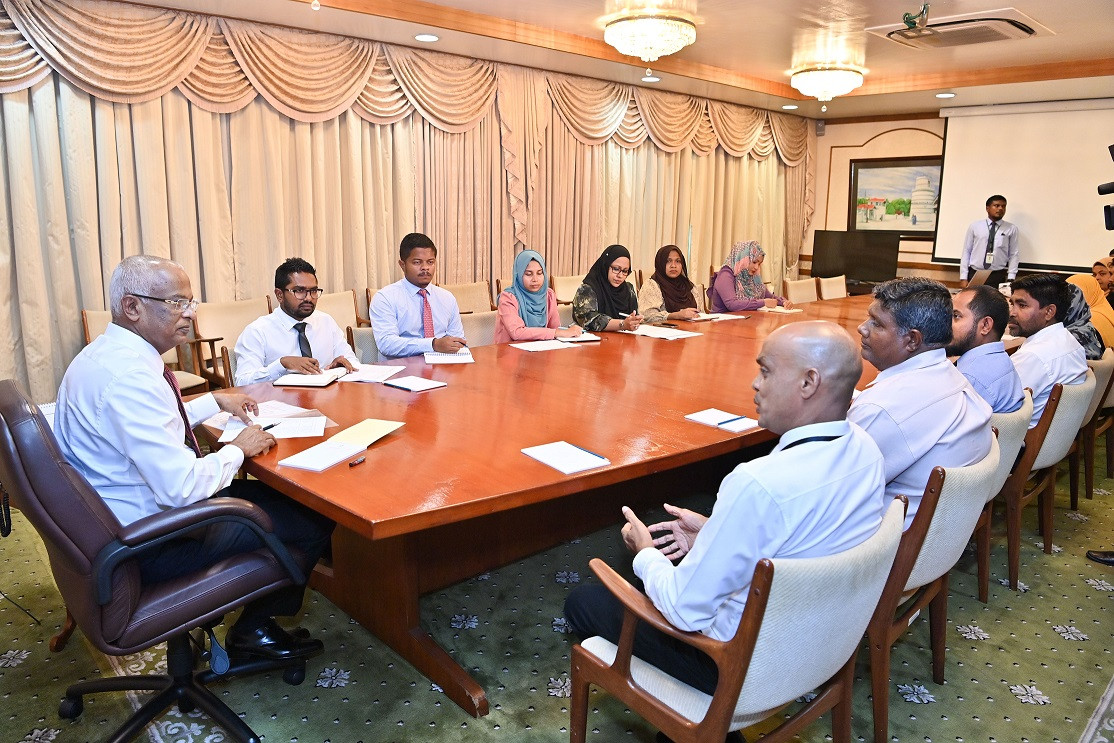 ރައީސުލް ޖުމްހޫރިއްޔާ އިބްރާހިމް މުހައްމަދު ސޯލިހު ތުލުސްދޫ ކައުންސިލާ ބައްދަލުކުރައްވަނީ