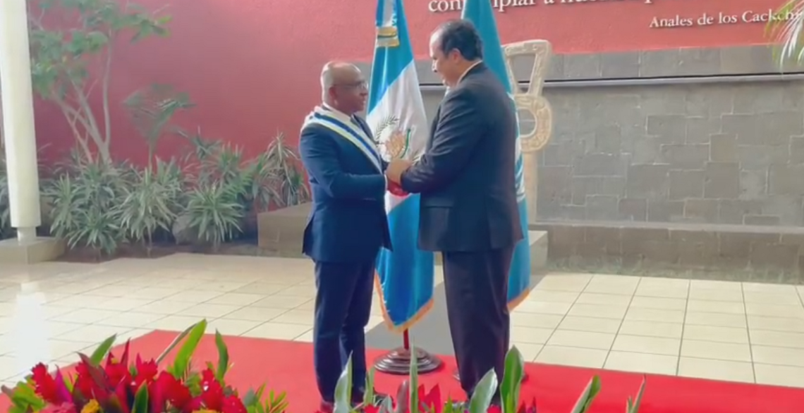 Minister Shahid has been conferred the Grand Cross of the Order of Antonio Jose de Irisarri by the Guatemalan government