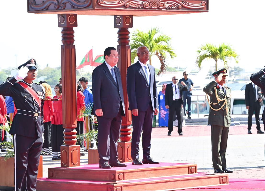 The government of the Maldives has officially welcomed the Prime Minister of Cambodia
