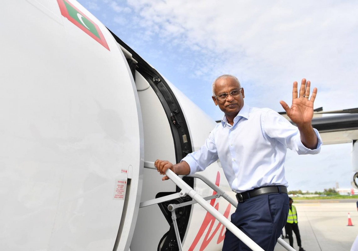 President heads to Sh. Funadhoo and N. Holhudhoo