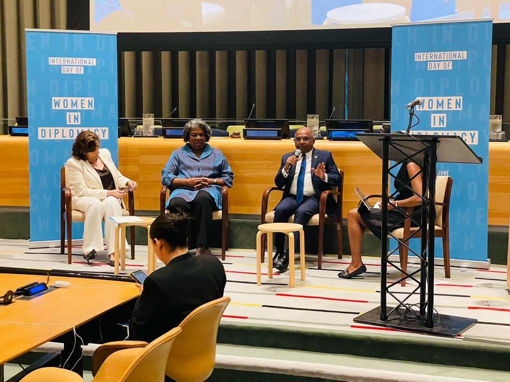 FM Shahid participated in a panel discussion to commemorate the International Day of Women in Diplomacy, on Tuesday