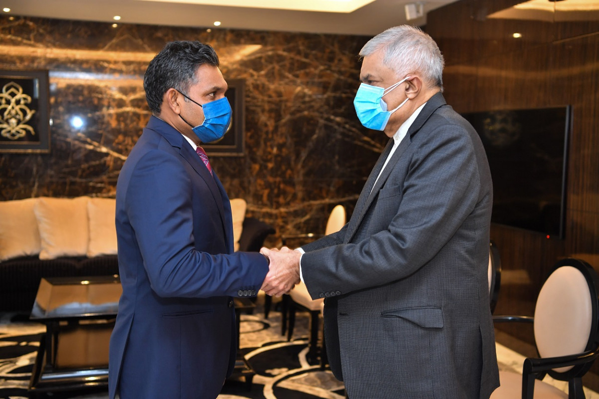 Former Sri Lankan Prime Minister pays courtesy call on the Vice President