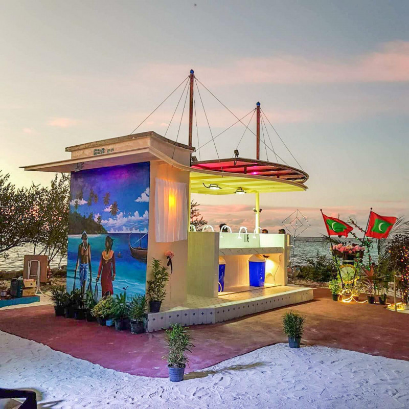 ބޮޑުފޮޅުދޫ ގައި ގާއިމުކުރެވުނު މަސްކަނޑާ ޕްލެޓްފޯމް