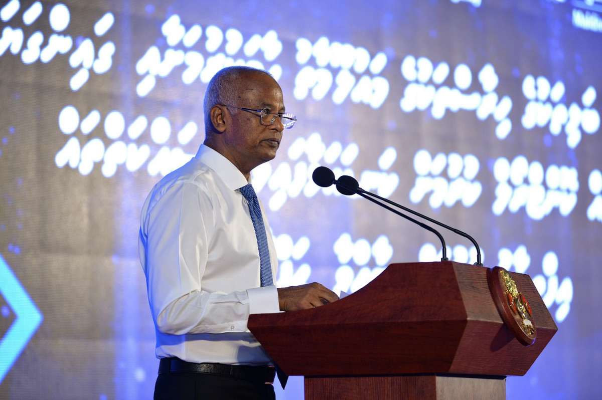 ސްޓެޕްސް ސަރވޭ އާންމު ކުރުމުގެ ރަސްމިއްޔާތުގައި ރައީސް ޞާލިހް ވާހަކަފުޅުދައްވަނީ