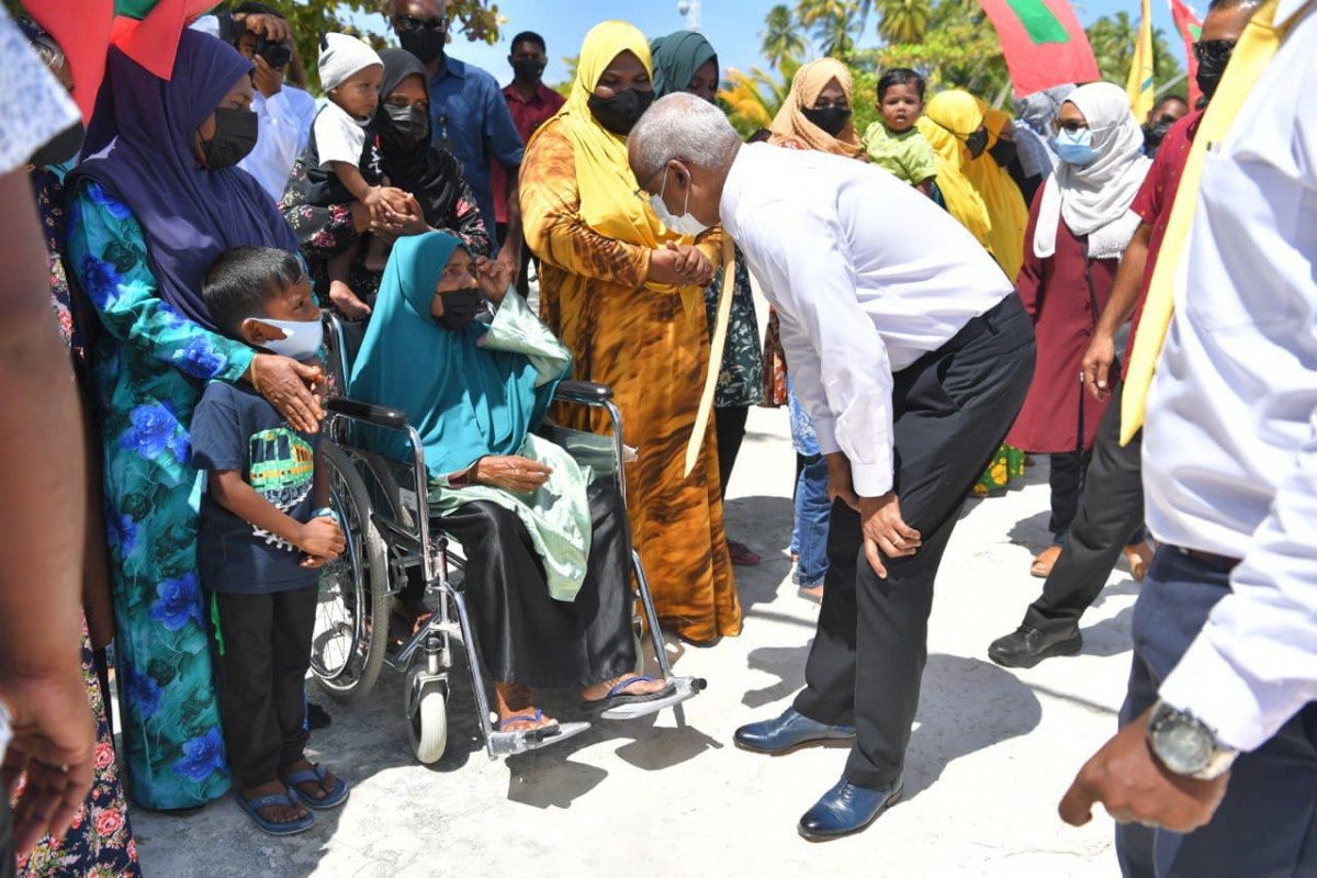 ރައީސް އިބްރާހިމް މުހައްމަދު ޞާލިޙް ކިނބިދޫއަށް ވަޑައިގަތުން