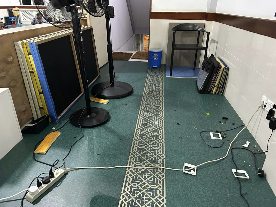 ފުރުގާން މިސްކިތައް ދީފައިވާ ބައެއް ގެއްލުން