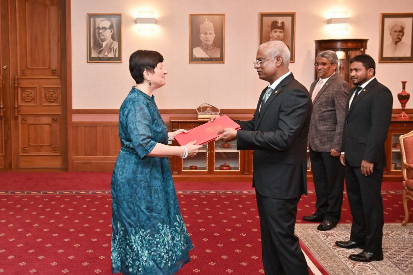 The Czech Ambassador presented credentials to President Solih on Monday