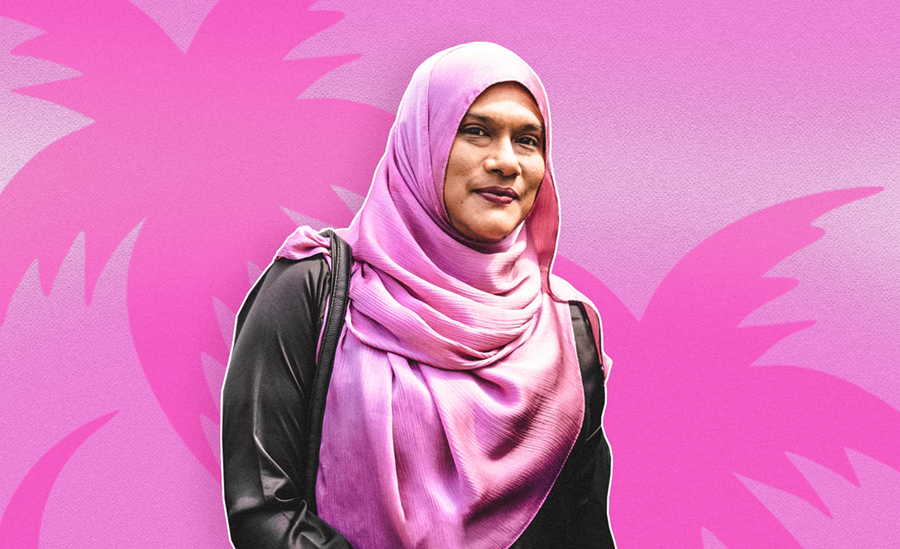 ނިލަންދޫ ދާއިރާ އަށް ވާދަކުރައްވާ ރައީސް މުޢިއްޒުގެ ކޮއްކޯފުޅު، ފާތިމަތު ސައުދާ