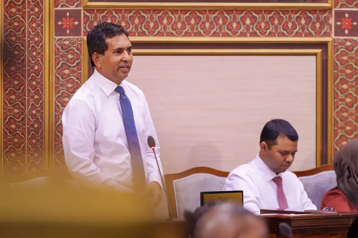 އިކޮނޮމިކް އެންޑް ޓްރޭޑް މިނިސްޓަރު މުހައްމަދު ސައީދު ރައްޔިތުންގެ މަޖިލީހުގައި