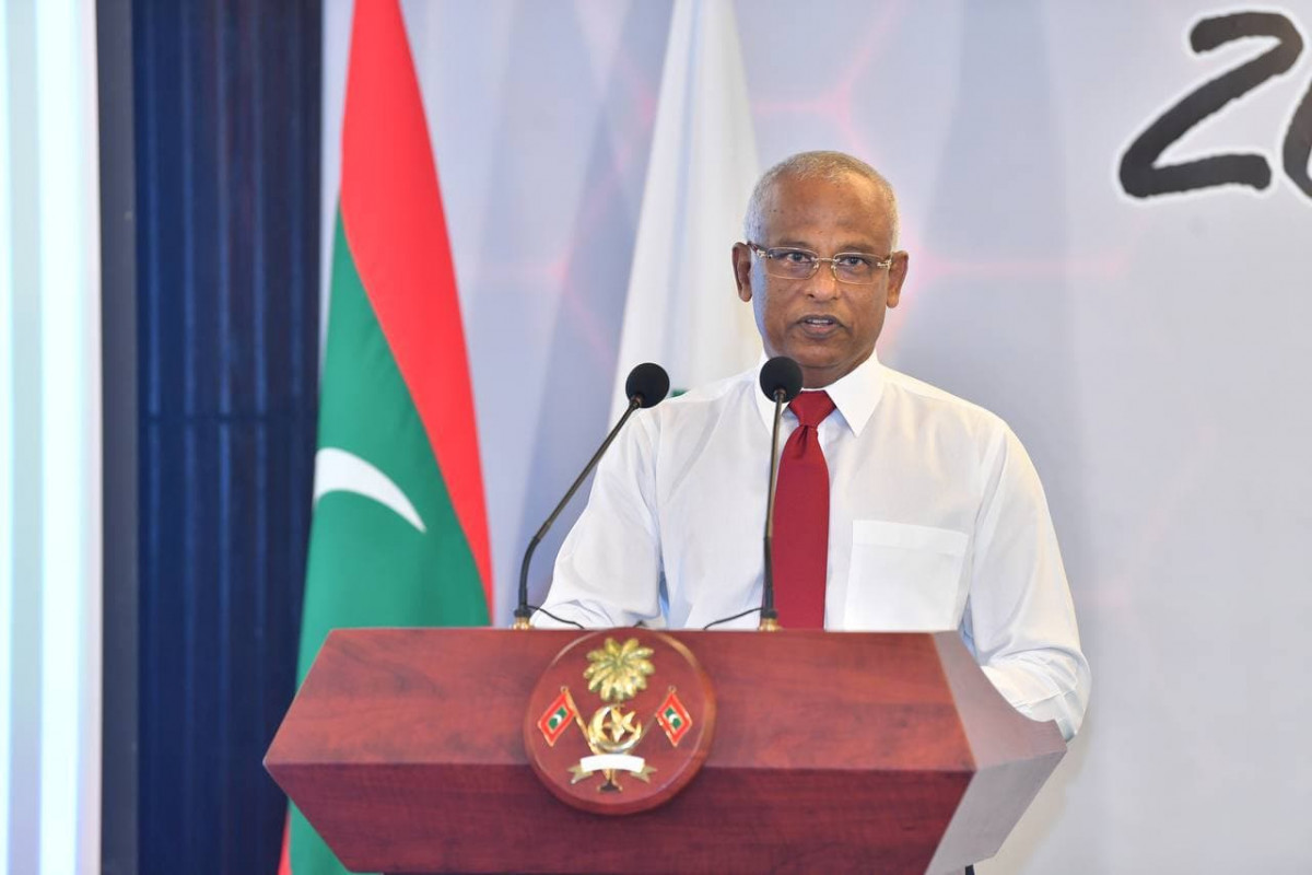 President Solih gave a speech at the "Khidhumathuge Haveeru 2021" event organized by the EPS Foundation