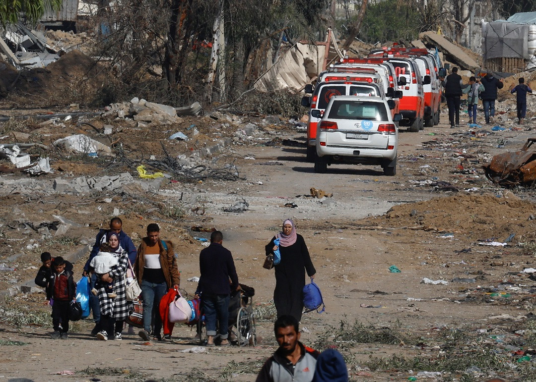 އިސްރާއިލުން ވަނީ ޣައްޒާއަށް ދެމުންދާ ހަމަލާތައް ހަތަރު ދުވަހުގެ މުއްދަތަށް، ވަގުތީގޮތުން ހުއްޓާލާފައި - ފޮޓޯ: ރޮއިޓަރސް