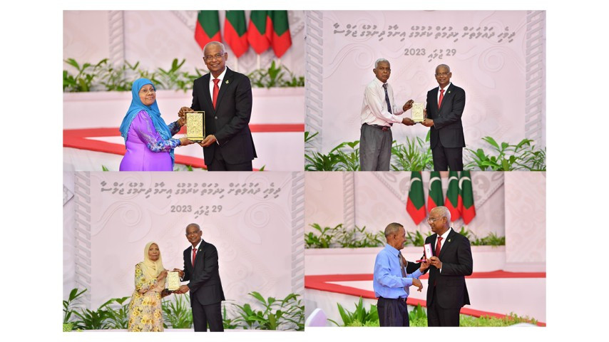 President Ibrahim Mohamed Solih has conferred the National Award for Public Service on 148 public servants