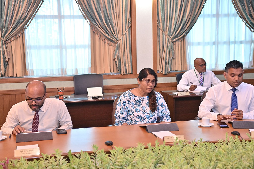 ބުރާސްފަތި ދުވަހުގެ ވަޒީރުންގެ މަޖިލީހުގެ ބައްދަލުވުމުގެ ތެރެއިން - ފޮޓޯ: ރައީސް އޮފީސް