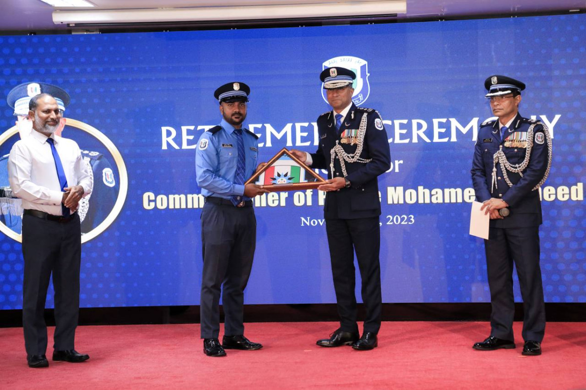 Retirement ceremony held for Commissioner of Police Mohamed Hameed
