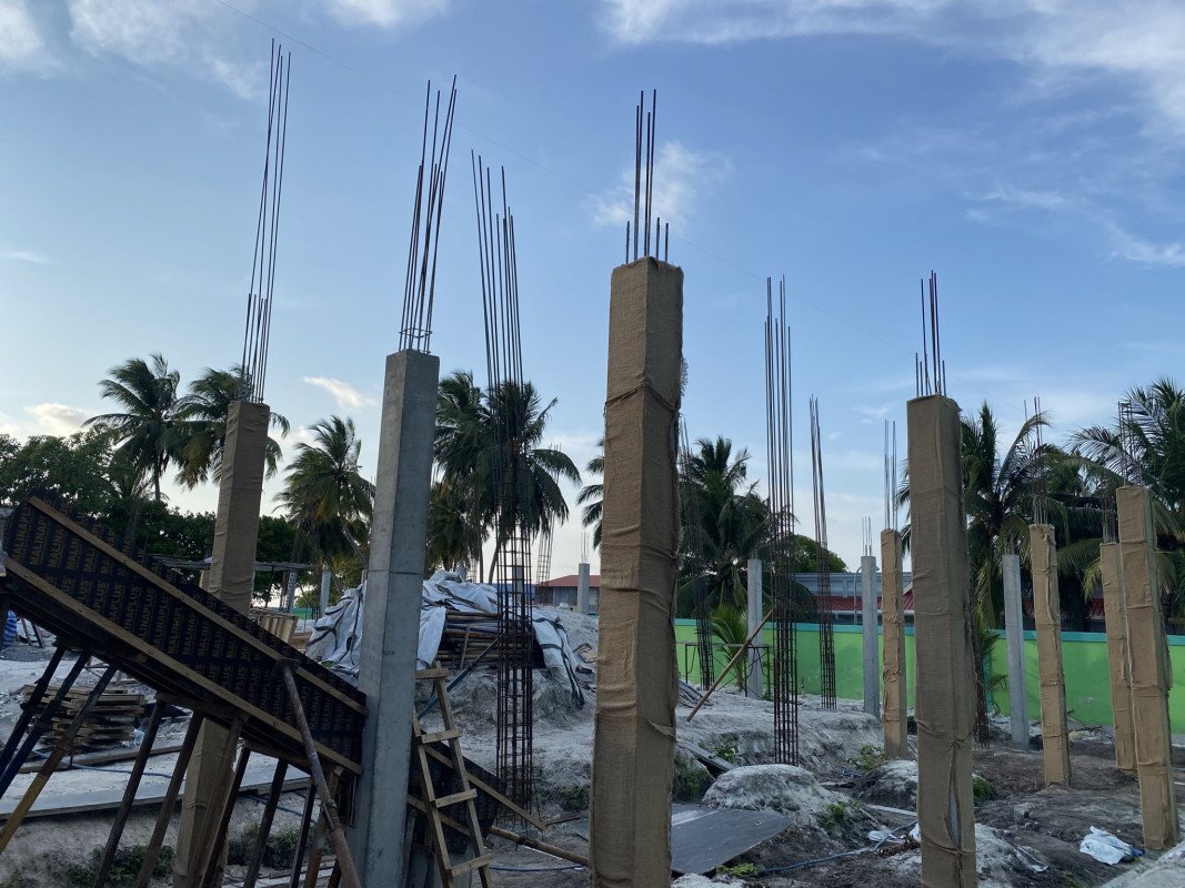 ވޭމަންޑޫ ސްކޫލްގެ 3 ބުރީގެ އިމާރާތުގެ މަސައްކަތްކޮށްފައިވާ ވަރު