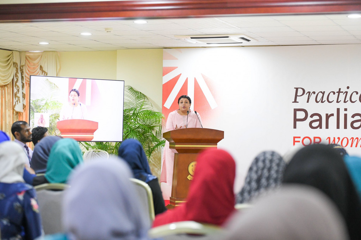 ޕްރެކްޓިސް ޕާރލިމެންޓް ފޯރ ވިމެން ނިންމުމުގެ ރަސްމިއްޔާތުގައި މެމްބަރު ޖީހާން ވާހަކަދައްކަވަނީ