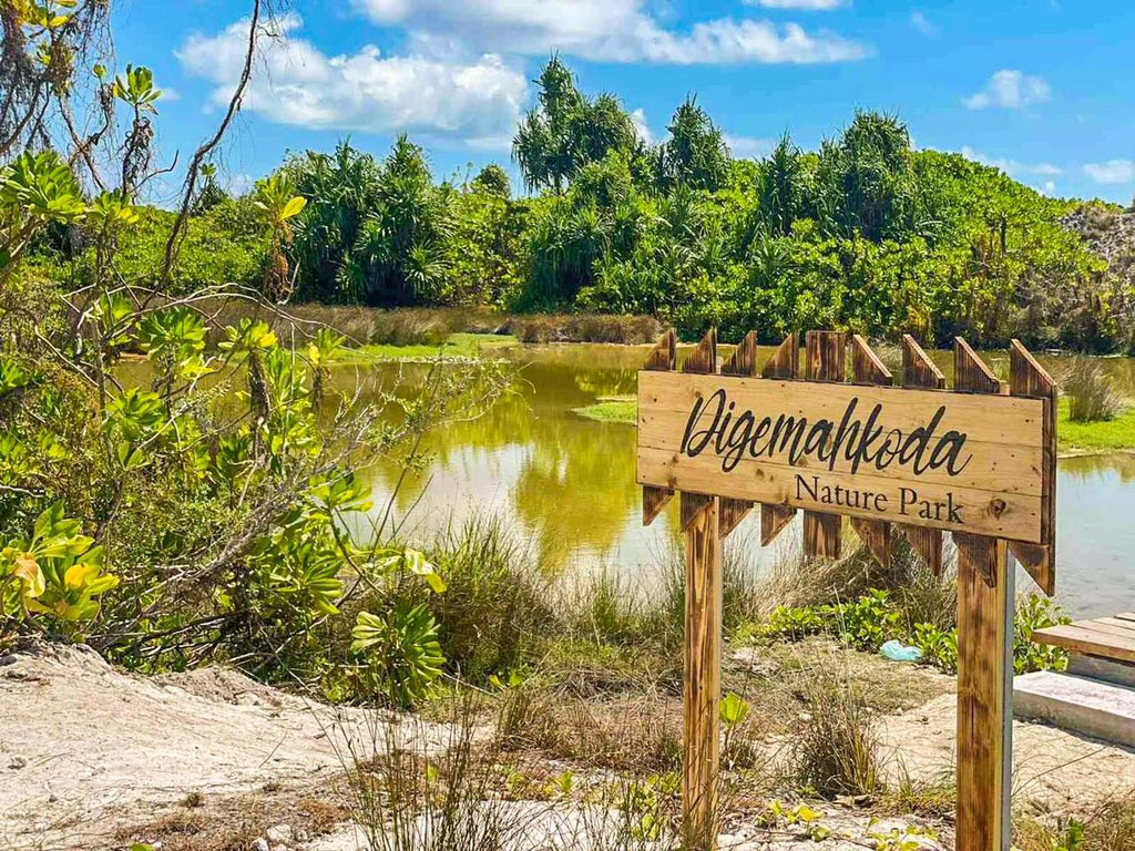 The park includes an overwater walkway, benches, BBQ stands, dustbins and a waste management area