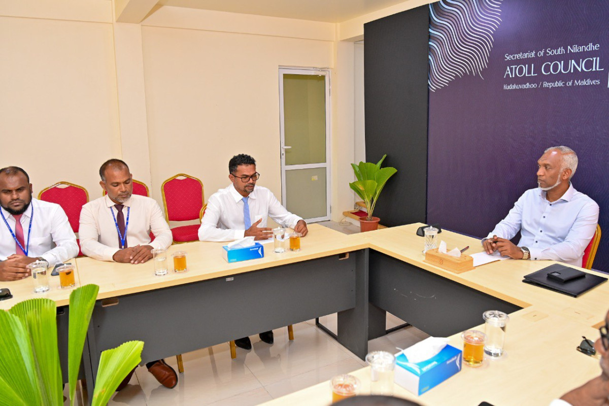 President Muizzu met Dhaal Atoll Council members on Tuesday