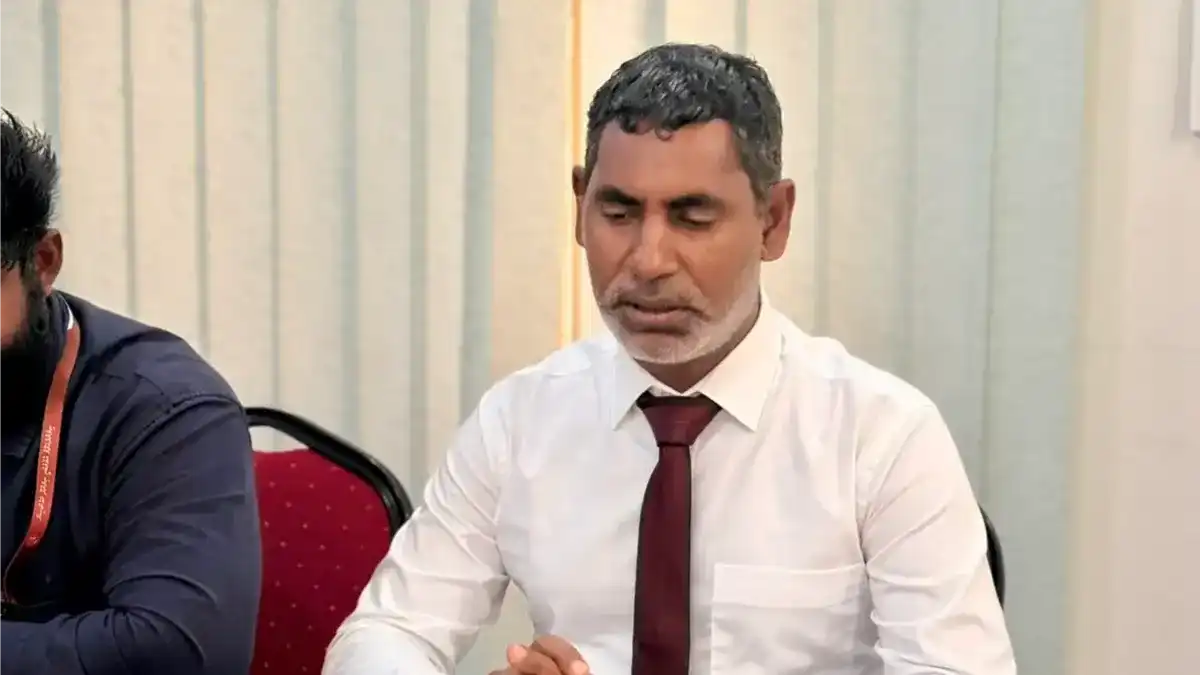 Ali Ahmed, President of the F. Nilandhoo Island Council. | F. Nilandhoo Council