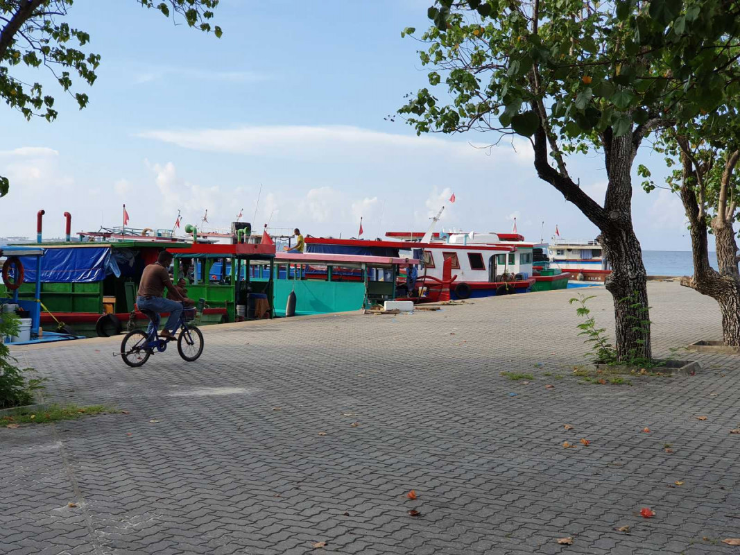 ވިލިމާލެ ބަނދަރު ސަރަހައްދު - މާލެ އާއި ހުޅުމާލެ އާއި ހިލާފަށް ވިލިމާލެ ބަނދަރު ސަރަހައްދުން ހަލަބޮލިކަމެއް ނުފެންނައިރު، އެ ސަރަހައްދުވެސް ފެންނަނީ ވަރަށް ހަމަހިމޭންކޮޮށް -- ފޮޓޯ: ރާއްޖެ.އެމްވީ