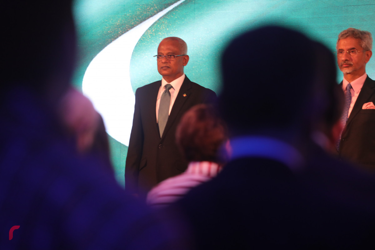 03 ސެޕްޓެމްބަރ 2019 | 4 ވަނަ ސައުތް އޭޝިއަން ކޮންފަރެންސް ފެށުމުގެ ގޮތުން ޕެރެޑައިޒް އައިލެންޑް ރިސޯޓުގައި ބޭއްވި ޖަލްސާގެ ތެރެއިން -- ފޮޓޯ: ޝުއައިބް މުހައްމަދު