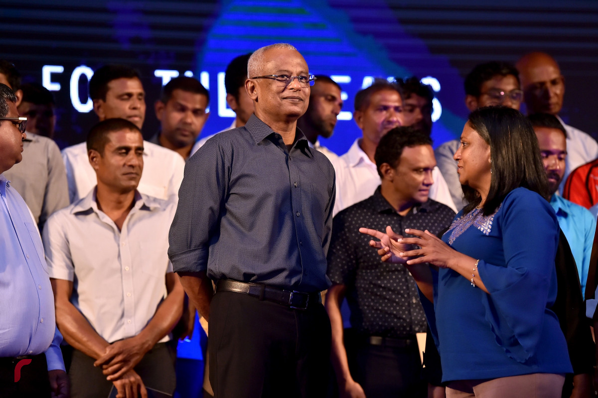 16 ޖޫން 2019 --ދުނިޔޭގެ ކަނޑުތަކުގެ ދުވަސް ފާހަގަ ކުރުމަށް ބޭއްވި ރަސްމިއްޔާތުގެ ތެރެއިން-- ފޮޓޯ: ރައީސް އޮފީސް