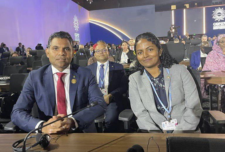 ކޮޕް 27 ސަމިޓް ހުޅުވުމުގެ ރަސްމިއްޔާތުގައި ރައީސުލްޖުމްހޫރިއްޔާގެ ނައިބު ބައިވެރިވެވަޑައިގަންނަވަނީ