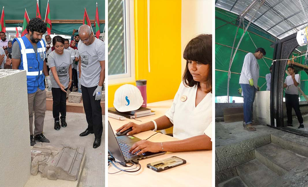 ކަޅުވަކަރު މިސްކިތުގެ ޕްރޮޓެކްޓް މެނޭޖަރުކަމާ ހަވާލުވެހުރީ ސިވިލް އިންޖިނިއަރިންގ ދާއިރާއިން މަރސްޓަރސް ހާސިލްކޮށްގެން ހުރި އައިމިނަތު ޝިފާނާ،