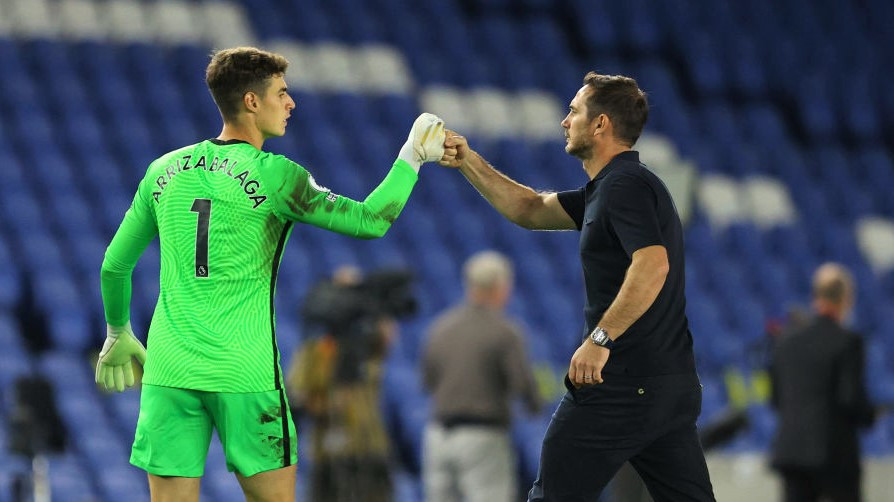 ގޯލްކީޕަރު ކެޕާ އަރިއްޒަބަލާގާ އާއި ޗެލްސީގެ ކޯޗު ފްރޭންކް ލަމްޕާޑް