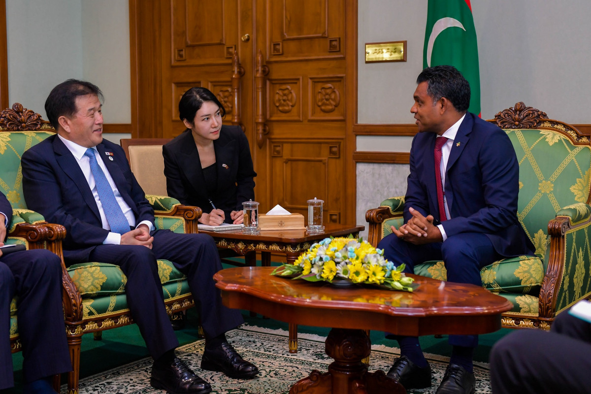 The Special Envoy of the President of the Republic of Korea pays a courtesy call on the Vice President