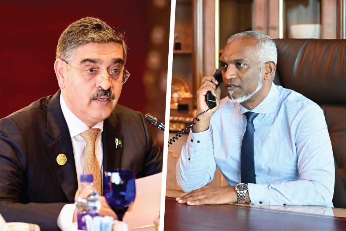 The eighth caretaker Prime Minister of Pakistan telephoned the Maldivian leader on Thursday
