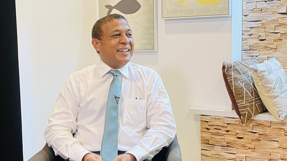 Minister of National Planning, Housing and Infrastructure Mohamed Aslam on Raajje TV's "Fashaa Iru" programme
