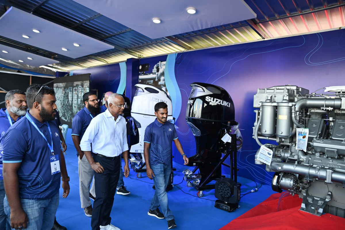 ރައީސުލްޖުމްހޫރިއްޔާ މޯލްޑިވްސް މެރިން އެކްސްޕޯއަށް ޒިޔާރަތްކުރެއްވުން