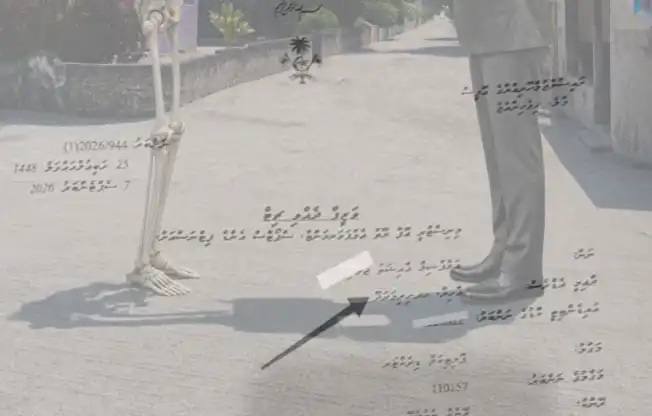 ހިރިމަރަދޫ އަށް ސިޔާސީ މަޤާމުތެ ގޮތުގައި ވަޒީފާ ހަމަޖެއްސި މީހަކަށް ދީފައިވާ ލިޔުން