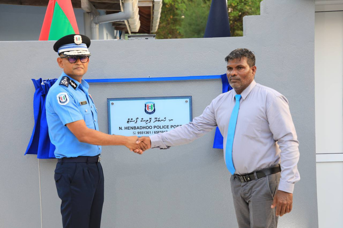 N. Henbadhoo Police Post was officially inaugurated on Friday
