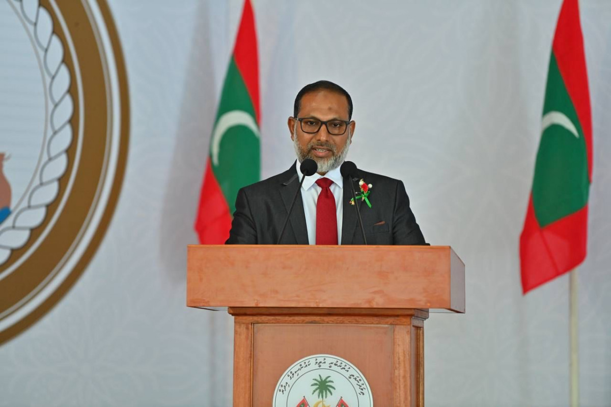 ގައުމީ ދުވަހުގެ ޖަލްސާގައި ހޯމް މިނިސްޓަރު އިމްރާން އަބްދުﷲ ވާހަކަދައްކަވަނީ