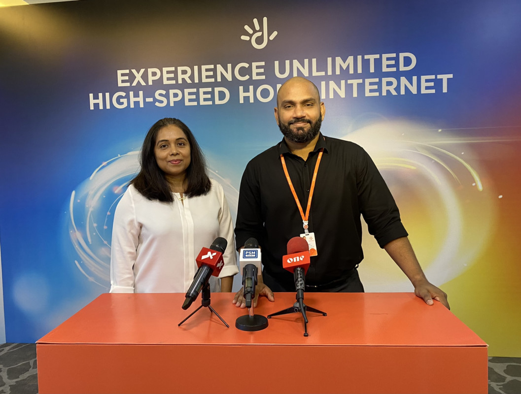Press conference held by Dhiraagu regarding their Unlimited High-Speed Home Internet packages
