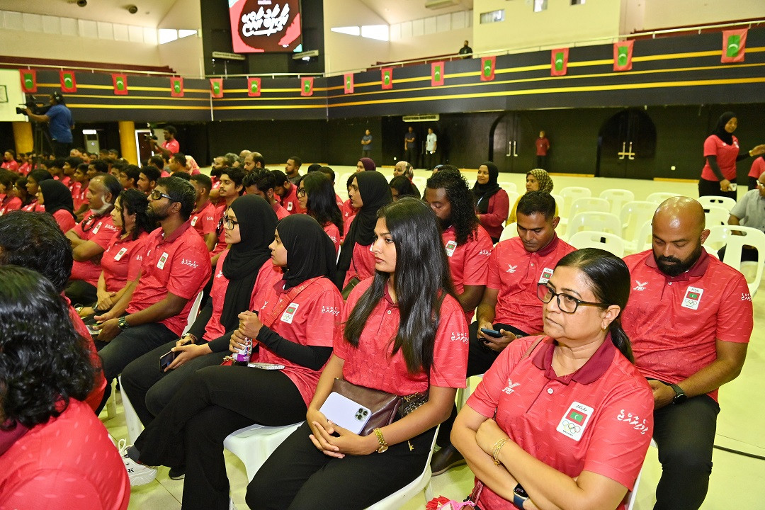 އައިއޯއައިޖީ 2023ގައި ރާއްޖެއިން ޖުމްލަ 176 ކުޅުންތެރިން ވާދަކުރޭ - ފޮޓޯ: ރައީސް އޮފީސް