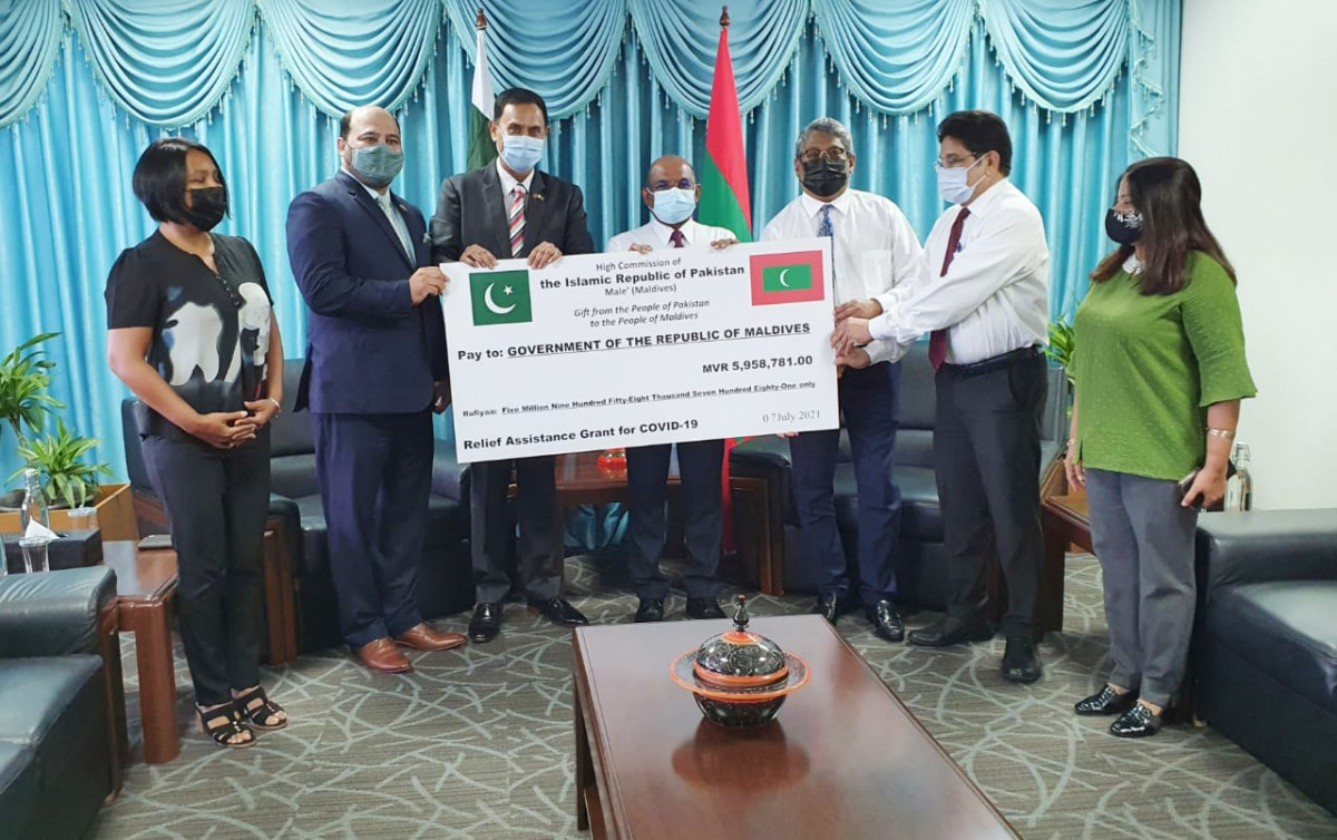 Maldives receives donation from Pakistan to support Covid-19 response efforts
