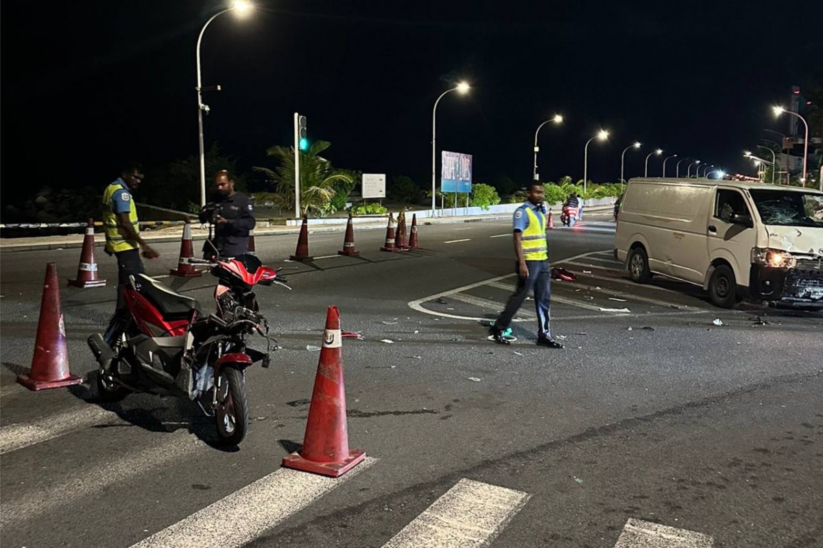 ރޭ މާލޭގައި އެކްސިޑެންޓް ހިނގި ތަން