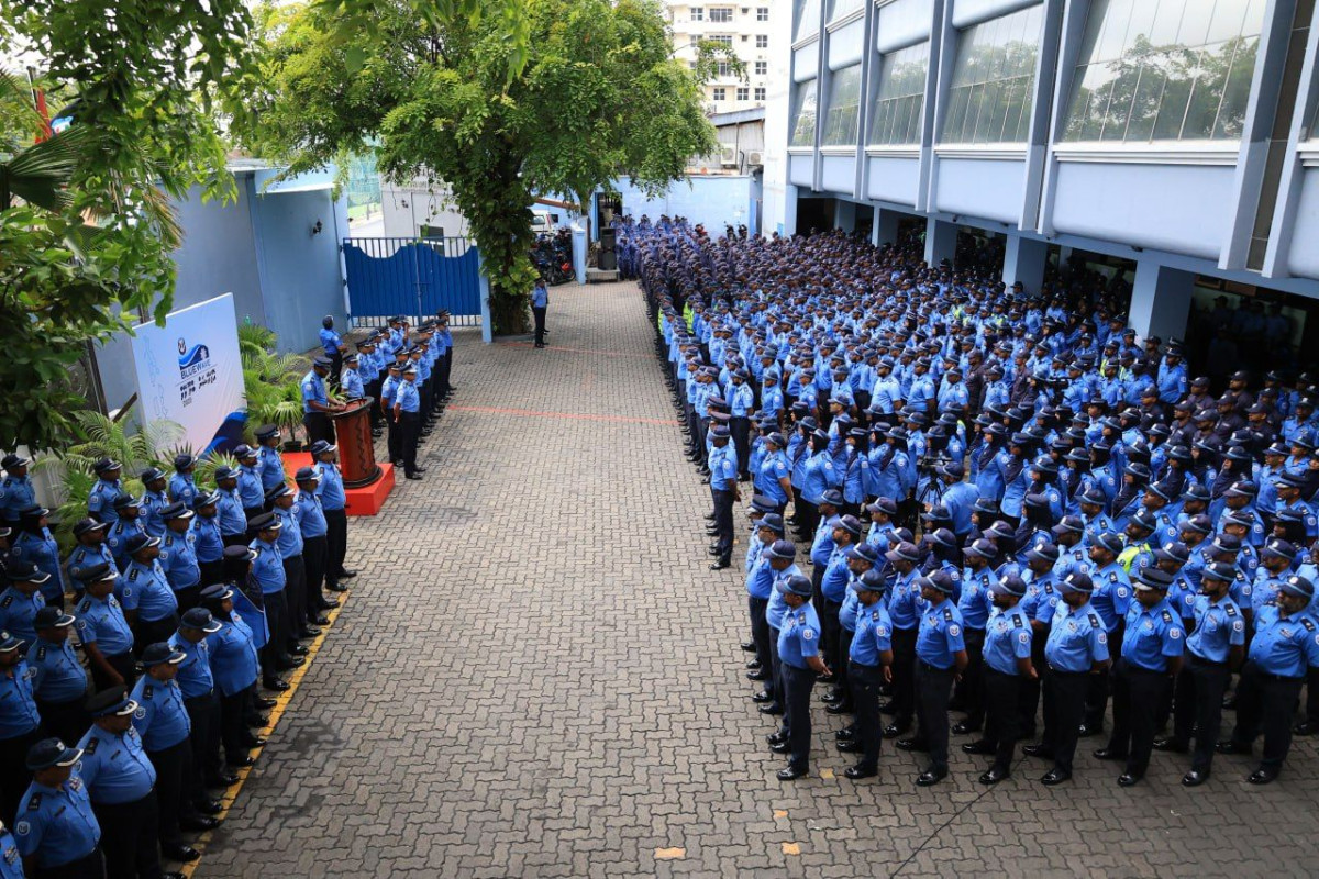 Officers of the Maldives Police Service (MPS)