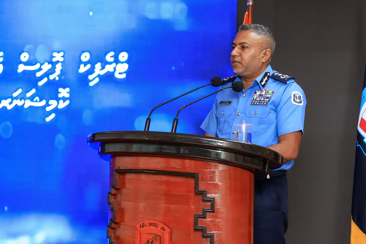 ޓްރެފިކް އެންހޭންސްމެންޓް ޕްލޭން އިފުތިތާހުކުރި ރަސްމިއްޔާތުގައި ކޮމިޝަނަރ އޮފް ޕޮލިސް އަހުމަދު މުހައްމަދު ވާހަކަ ދައްކަވަނީ
