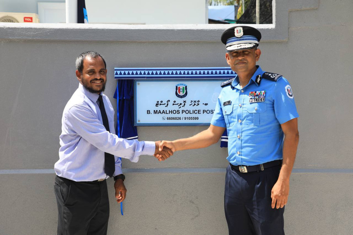 The Maalhos Police Post was inaugurated on Saturday