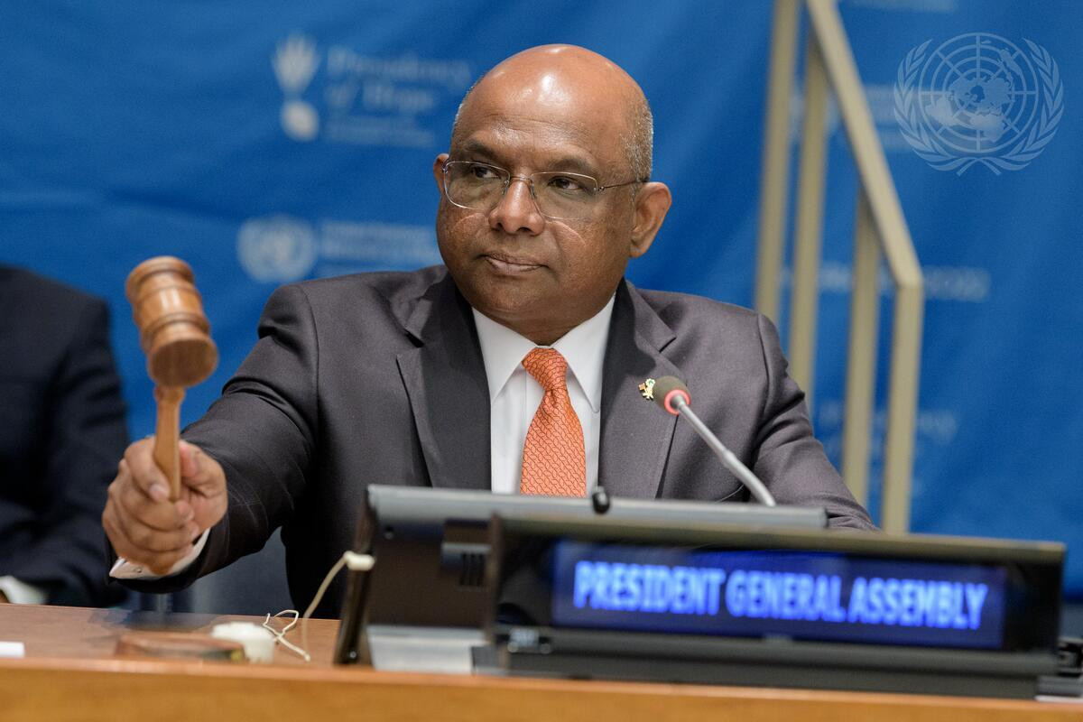 Abdulla Shahid, President of the 76th session of the United Nations General Assembly (UNGA)