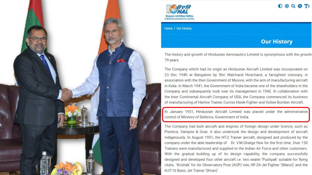 ހިންދުސްތާން އެރޮނޮޓިކްސް ލިމިޓެޑުގެ ފުލް ކޮންޓްރޯލް އޮންނަނީ އިންޑިއާ ސަރުކާރުގައި، އެތަން ހިންގަނީ އަސްކަރިއްޔާއިން