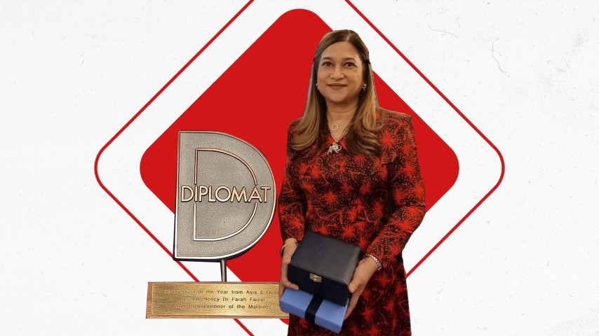 ޑިޕްލޮމެޓް އޮފް ދި އިޔާރ އެވާރްޑް ޑރ ފަރަހަނާޒް ފައިސަލްއަށް ލިބިވަޑައިގެންނެވުން