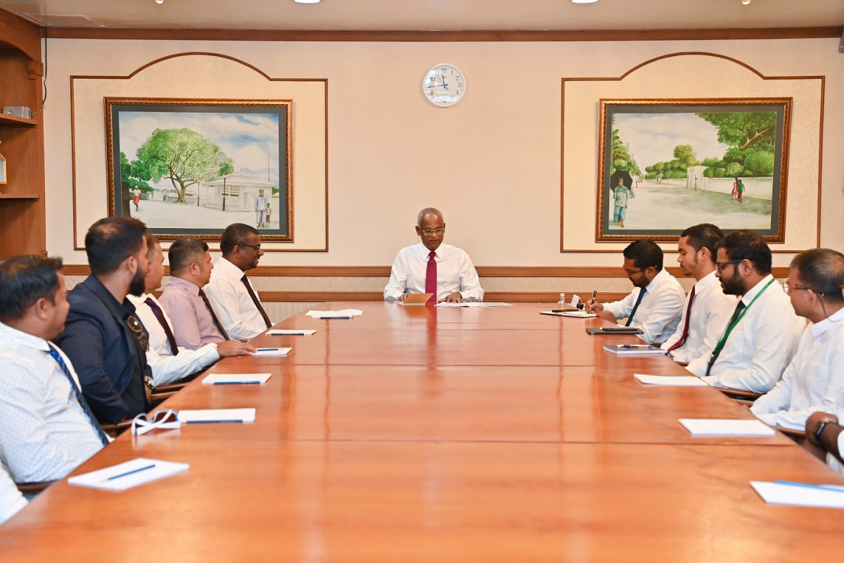 President Solih met with NBAM executive committee members on Tuesday