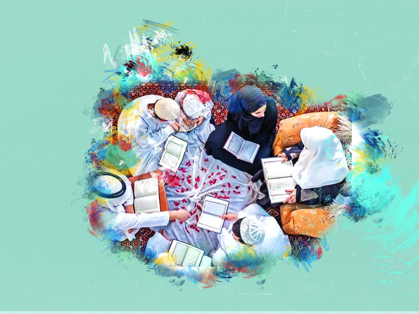 ކުދިންތަކެއް މިސްކިތުގައި ޤުރުއާން ކިޔަވަނީ