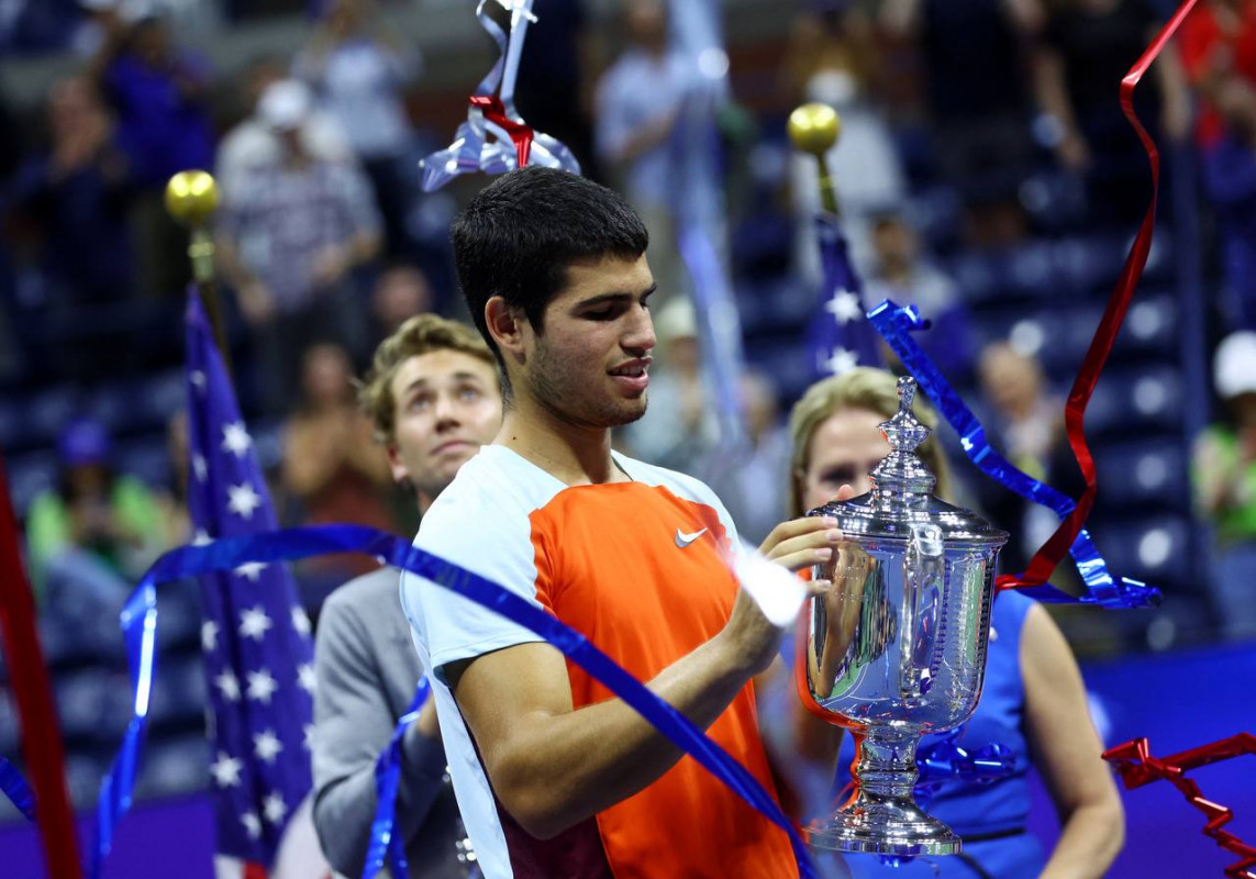 ޔޫއެސް އޯޕަން ކާމިޔާބުކުރި އުމުރުން 19 އަހަރުގެ އަލްކަރާޒް