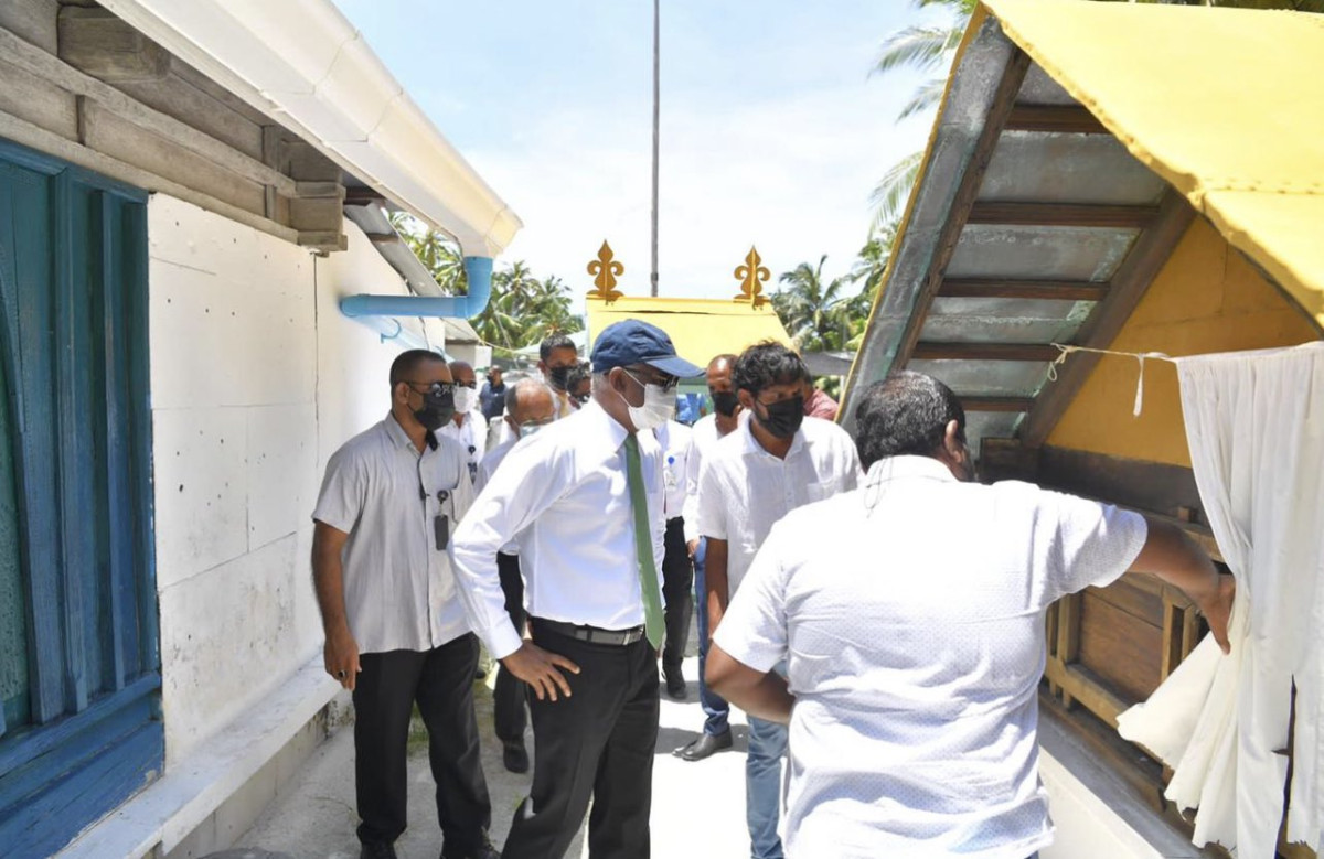 ރައީސުލްޖުމްހޫރިއްޔާ އިބްރާހިމް މުހައްމަދު ސާލިހު އާސާރީ ސަރަހައްދެއް ބައްލަވާލައްވަނީ 